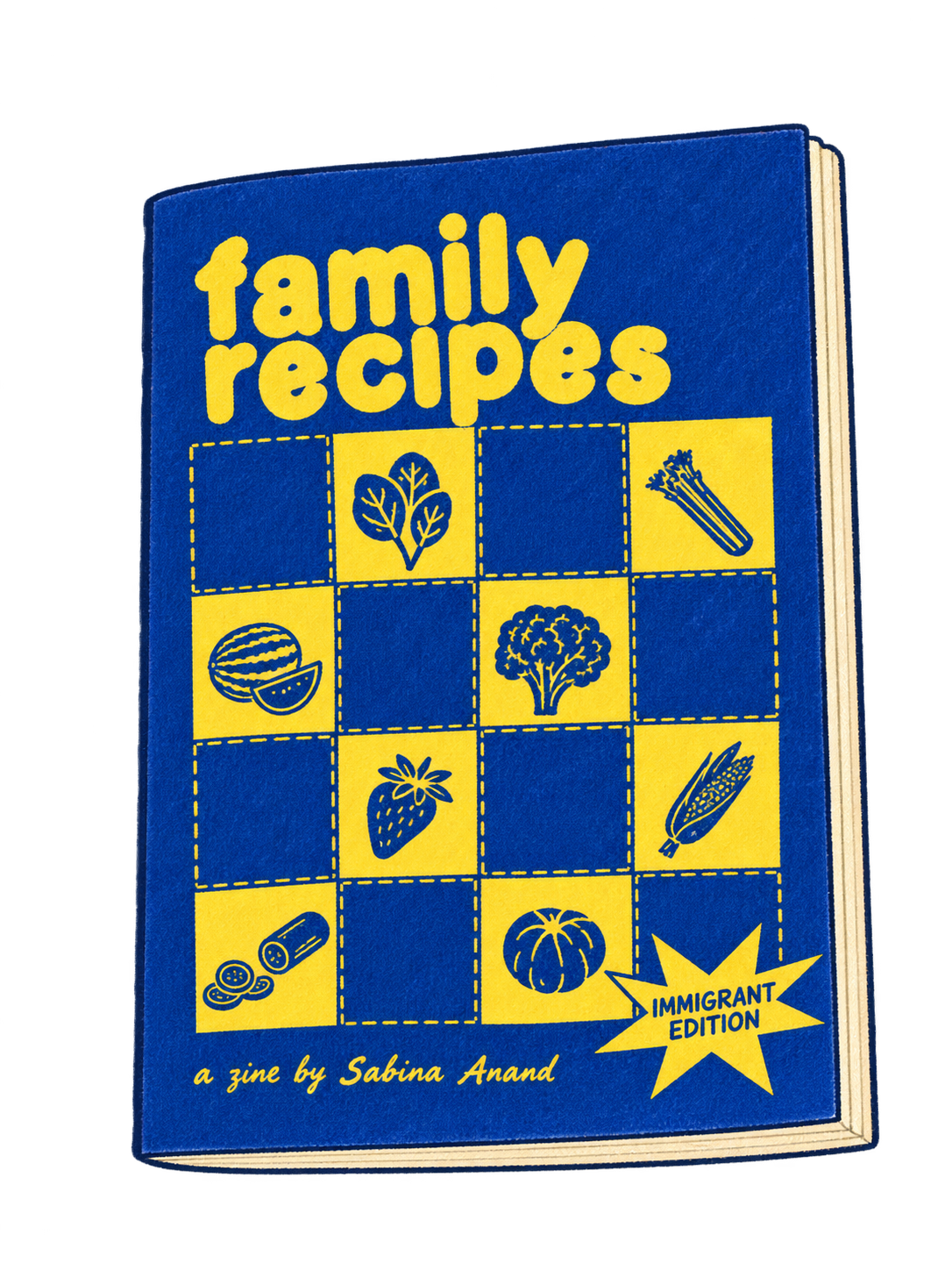 Illustrated Family Recipes — Immigrant Edition zine cover